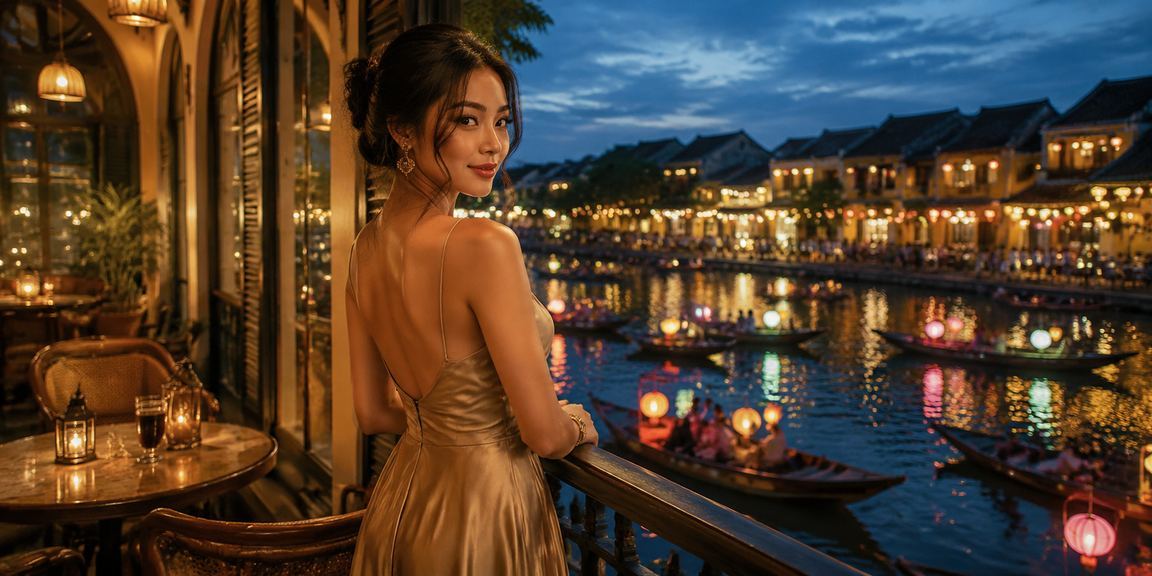 Người dùng Việt Nam xem kèo bóng đá tại quán cà phê Hội An trên điện thoại